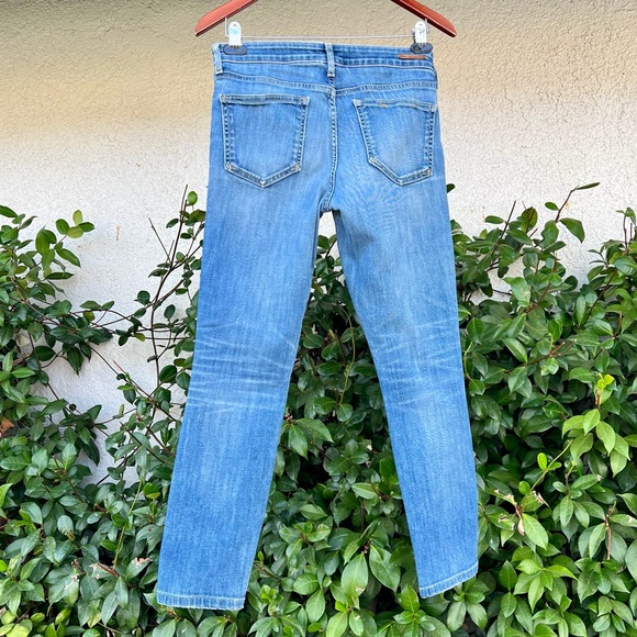 Pilcro and the Letterpress Mid Rise Jeans Stet Blue Wash Straight Leg Size 28 - Picture 5 of 7